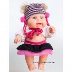 Младенец девочка Люсия европейка в меховой накидке и шапке Paola Reina 01228